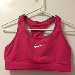 Hot pink nike Soulcycle sports bra